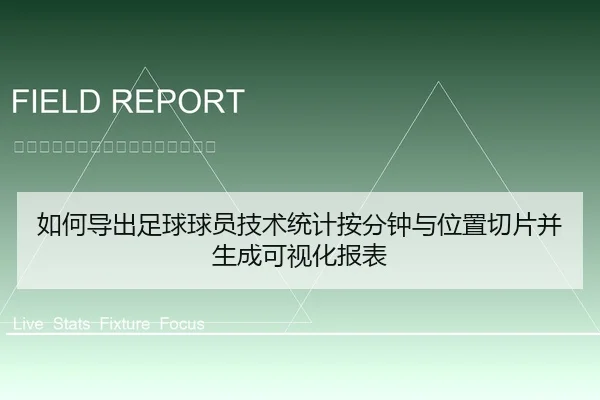 如何导出足球球员技术统计按分钟与位置切片并生成可视化报表